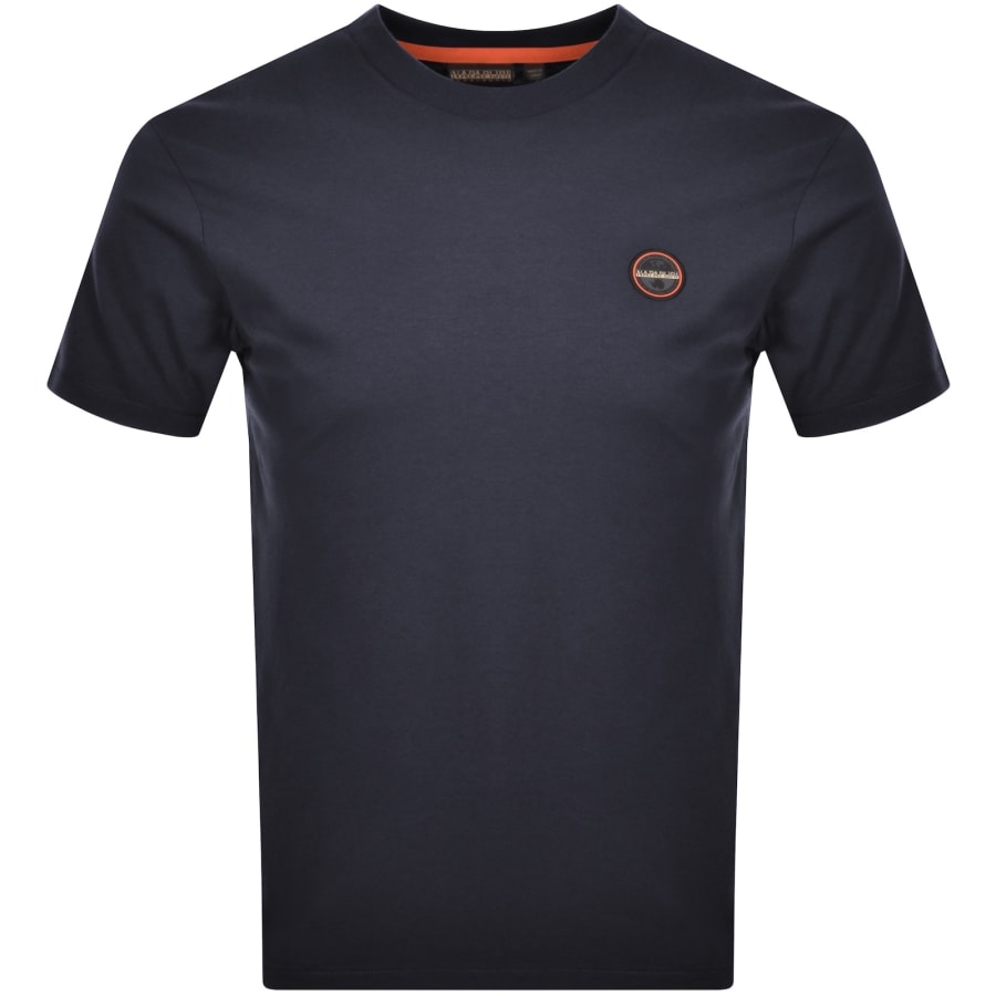 Image number 1 for Napapijri Salis Logo T Shirt Navy