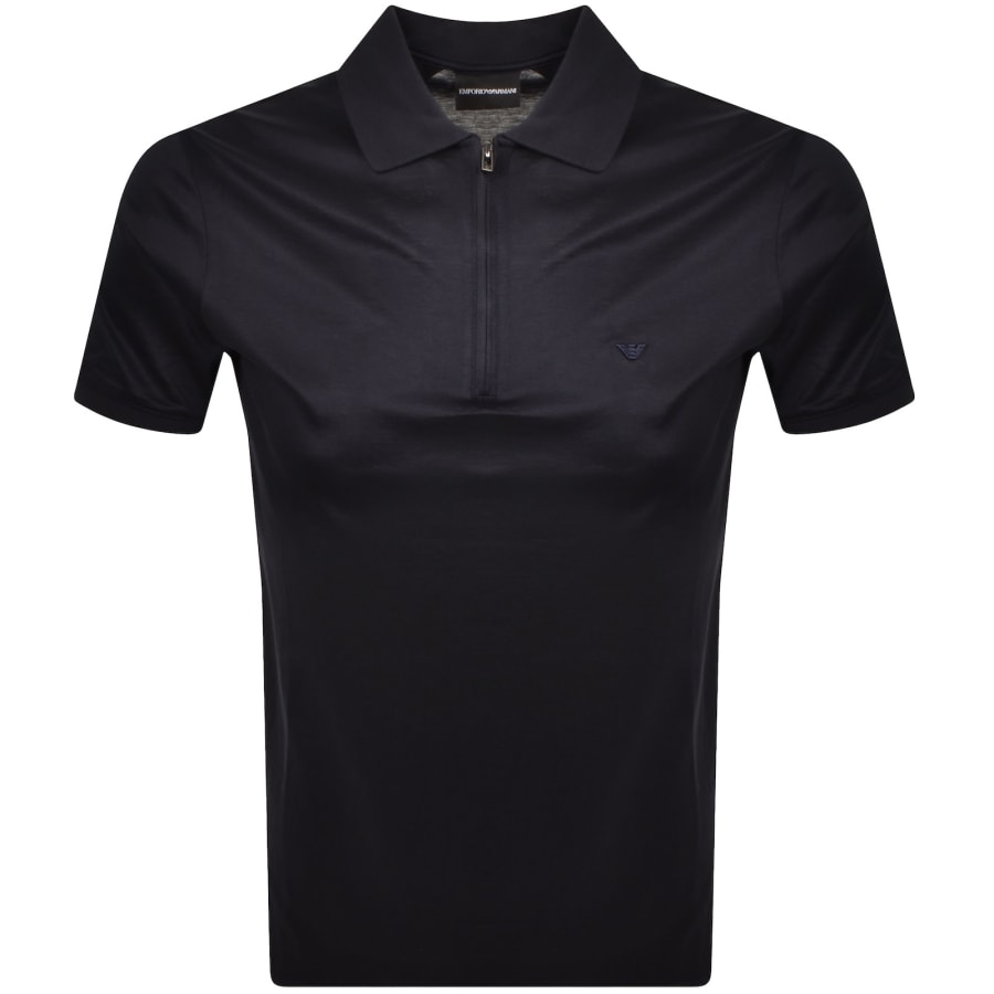 Image number 1 for Emporio Armani Short Sleeved Polo T Shirt Navy