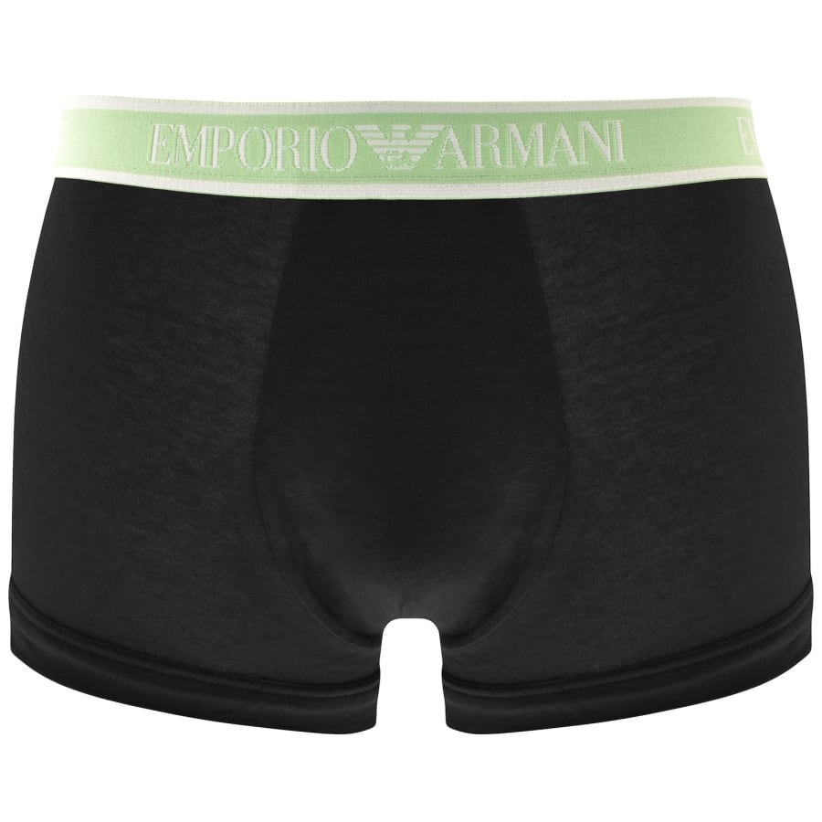 Image number 3 for Emporio Armani Underwear 3 Pack Trunks Black