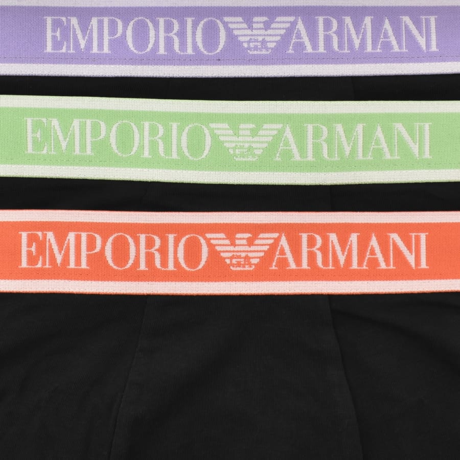 Image number 5 for Emporio Armani Underwear 3 Pack Trunks Black