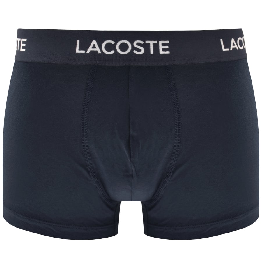 Image number 2 for Lacoste Underwear 3 Pack Trunks Navy