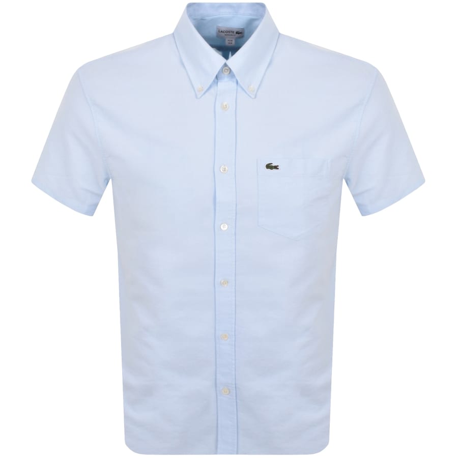 Image number 1 for Lacoste Short Sleeved Shirt Blue