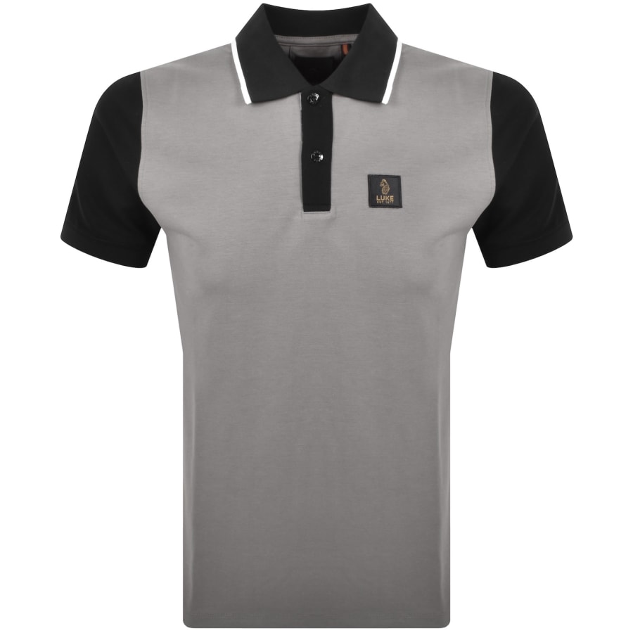 Image number 1 for Luke 1977 Saddleworth Polo T Shirt Grey
