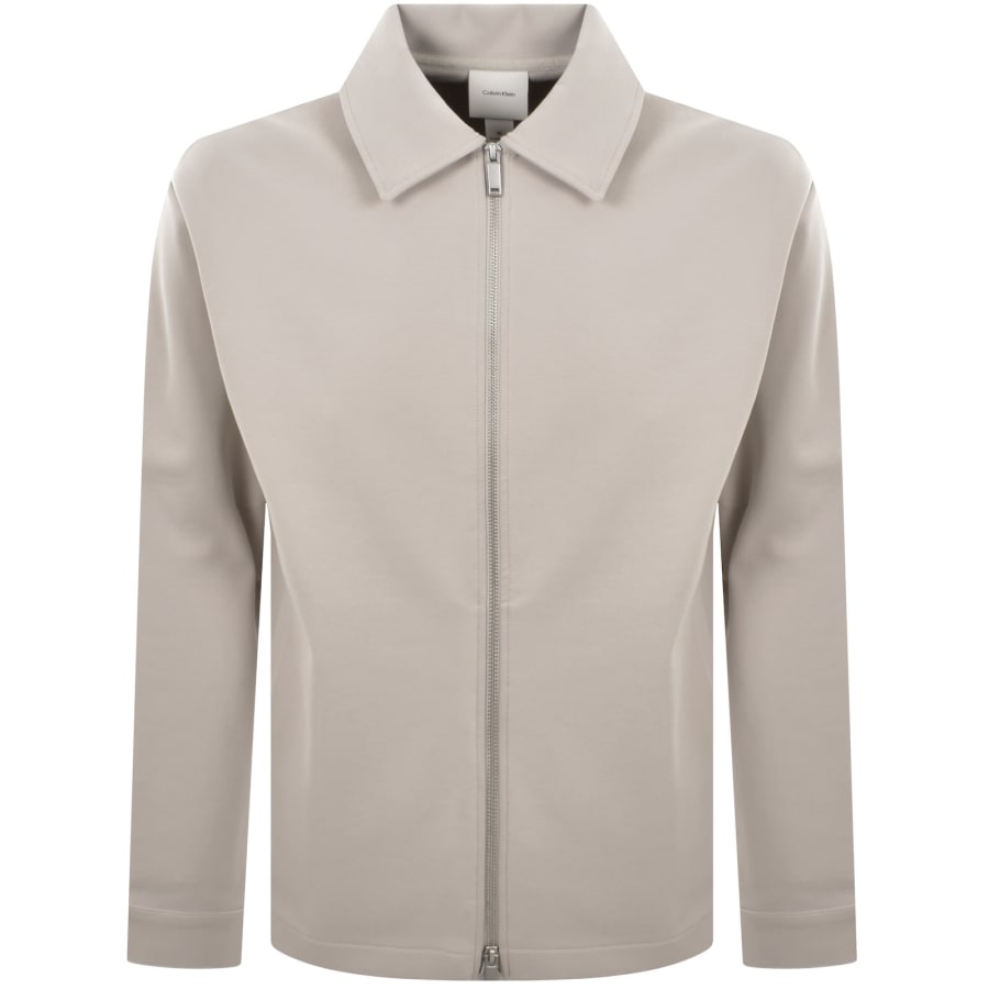 Image number 1 for Calvin Klein Tech Full Zip Sweatshirt Dove