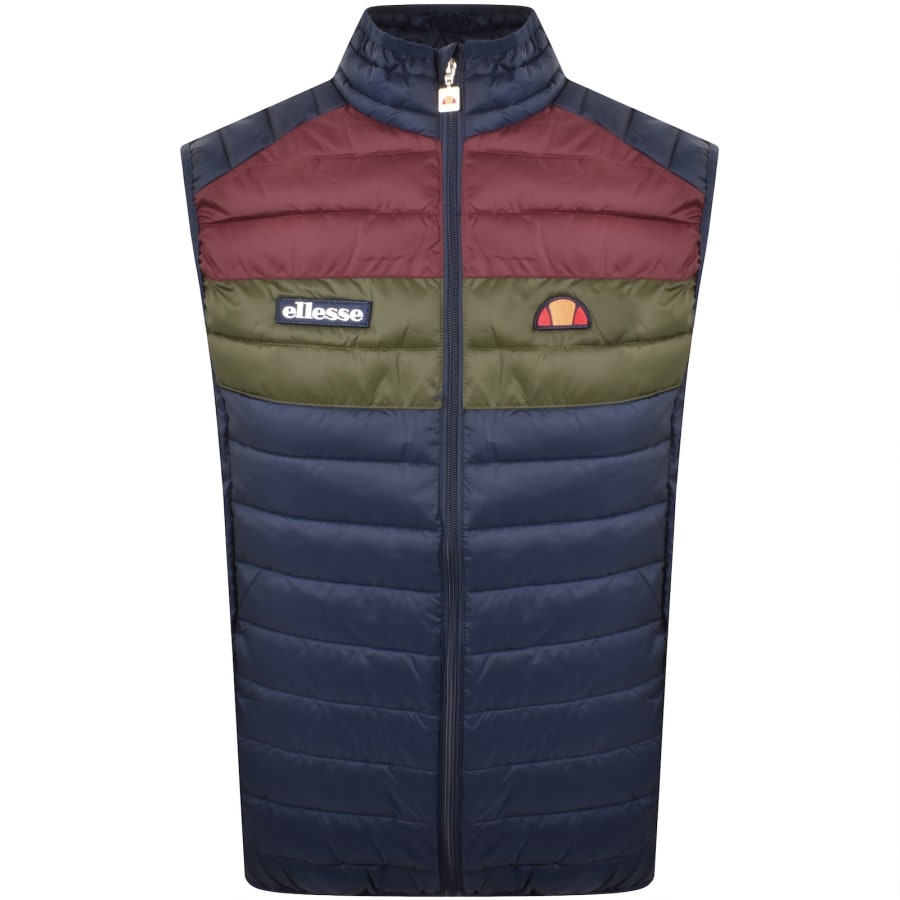 Image number 1 for Ellesse Bardy Colourblock Gilet Navy