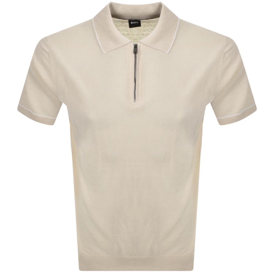 Image number 1 for BOSS H Jiovanotto Polo T Shirt Beige