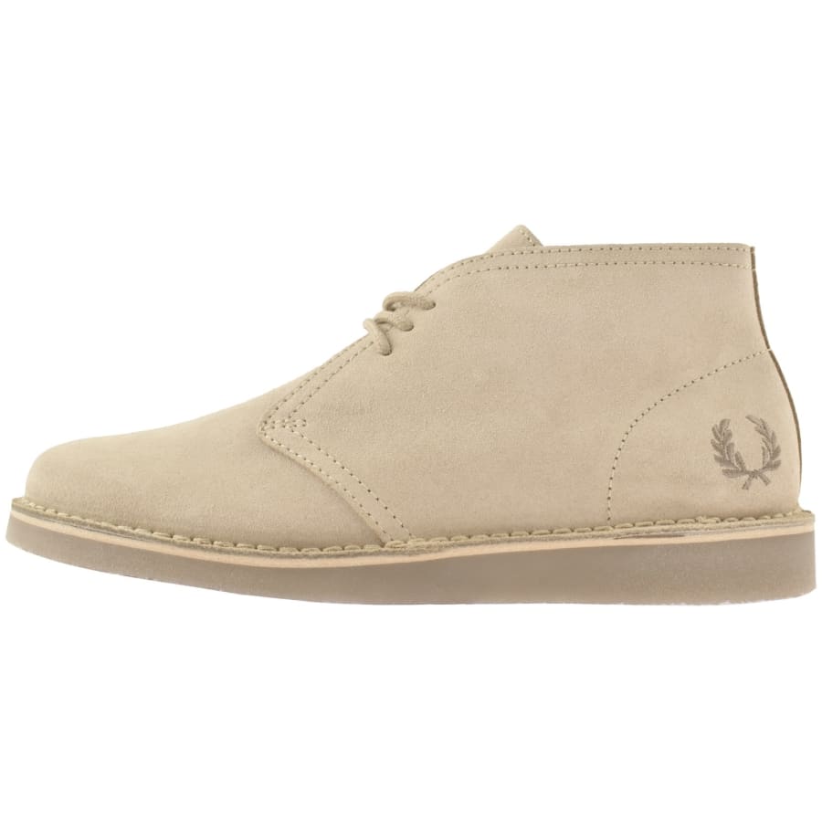 Image number 1 for Fred Perry Hawley Suede Shoes Beige