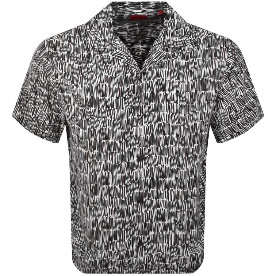 Image number 1 for HUGO Espino Short Sleeve Shirt Black