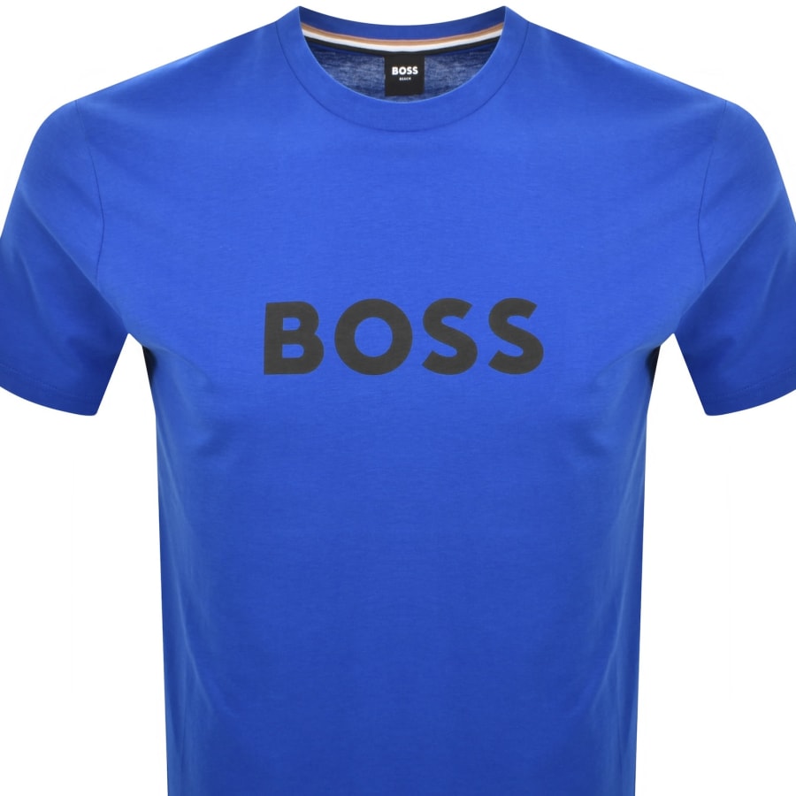 Image number 2 for BOSS Logo T Shirt Blue