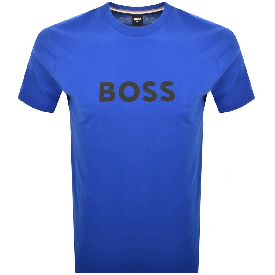 Image number 1 for BOSS Logo T Shirt Blue