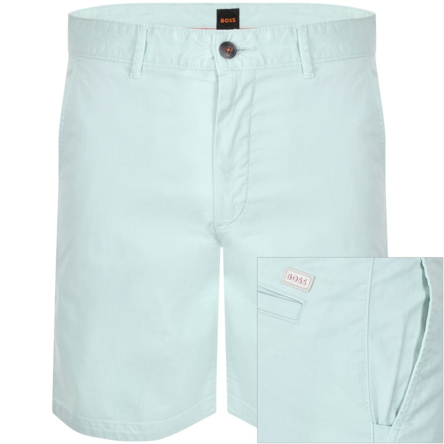 Image number 1 for BOSS Chino Slim Shorts Pastel Blue
