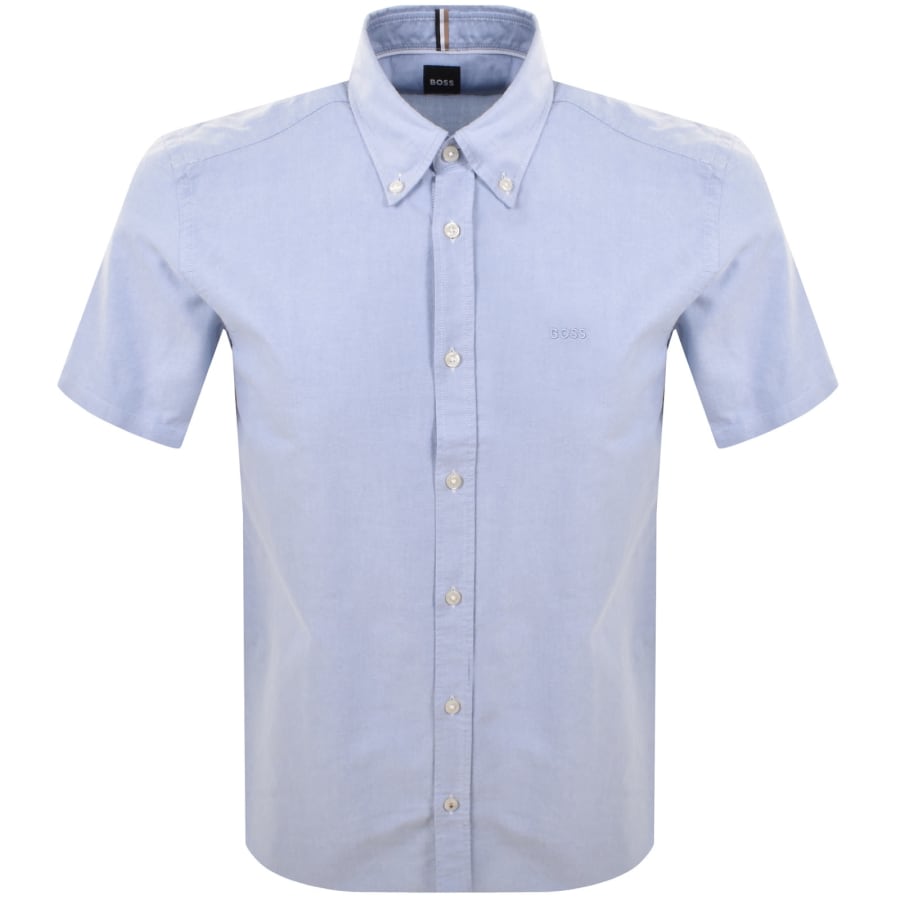 Image number 1 for BOSS Short Sleeve Liam Shirt Light Blue