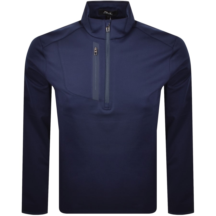 Image number 1 for Ralph Lauren RLX Half Zip Sweatshirt Navy