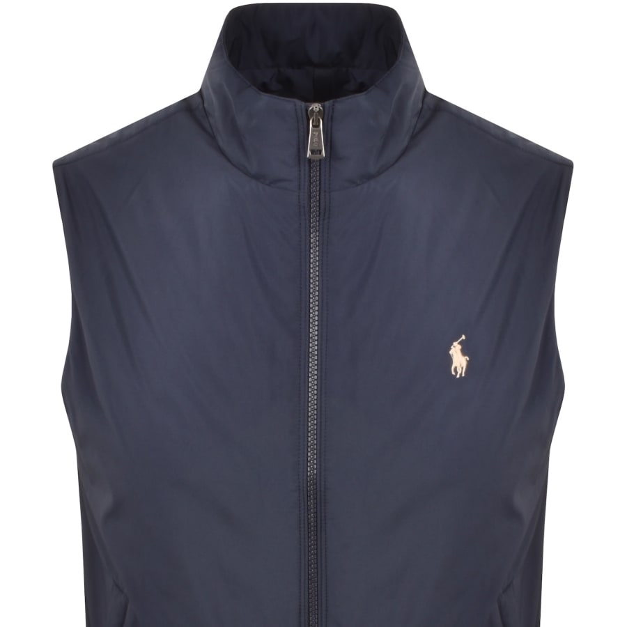 Image number 2 for Ralph Lauren Full Zip Packable Gilet Navy
