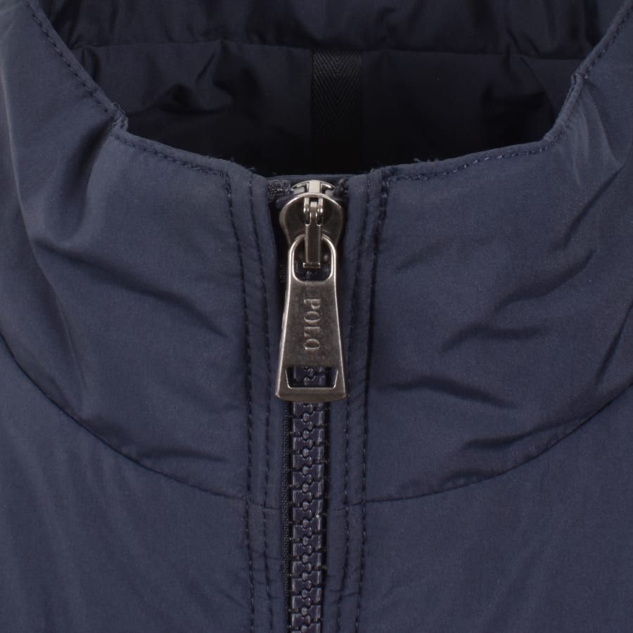 Image number 5 for Ralph Lauren Full Zip Packable Gilet Navy