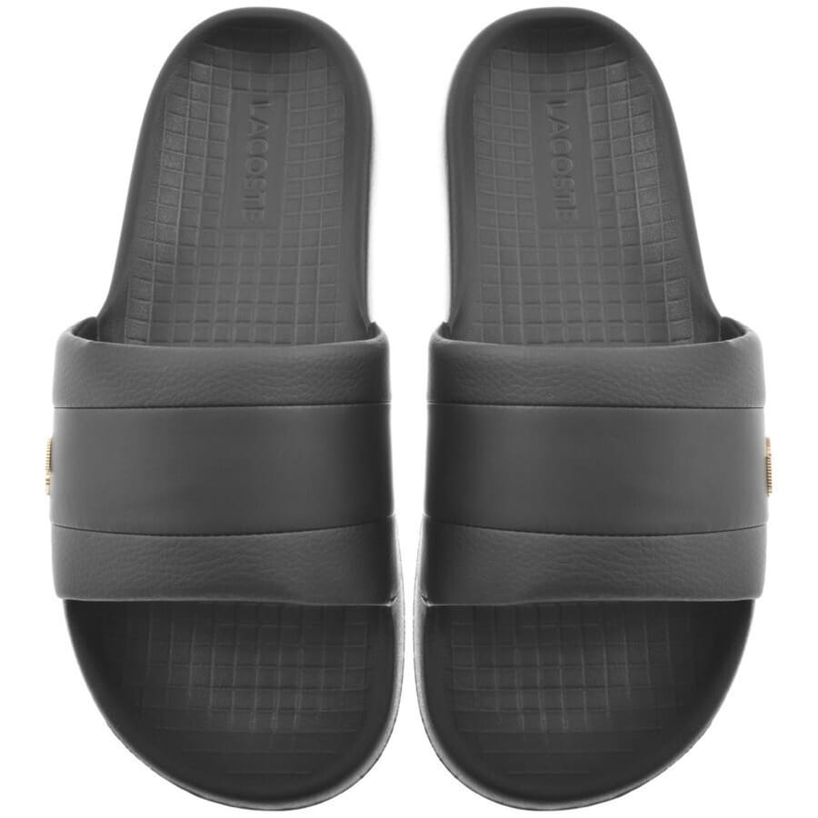 Image number 1 for Lacoste Serve Hybrid Sliders Black