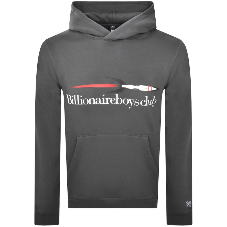 Image number 1 for Billionaire Boys Club Rocket Logo Hoodie Grey