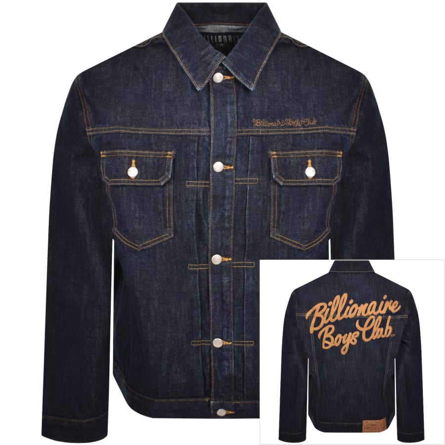 Image number 1 for Billionaire Boys Club Script Logo Denim Jacket