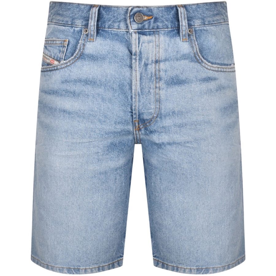 Image number 1 for Diesel Denim Regular Shorts Blue