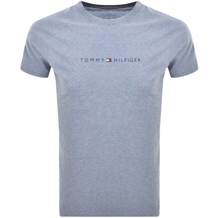 Image number 1 for Tommy Hilfiger Logo T Shirt Blue