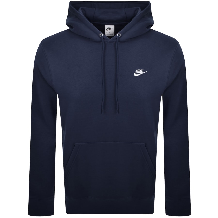 Image number 1 for Nike Club Hoodie Navy