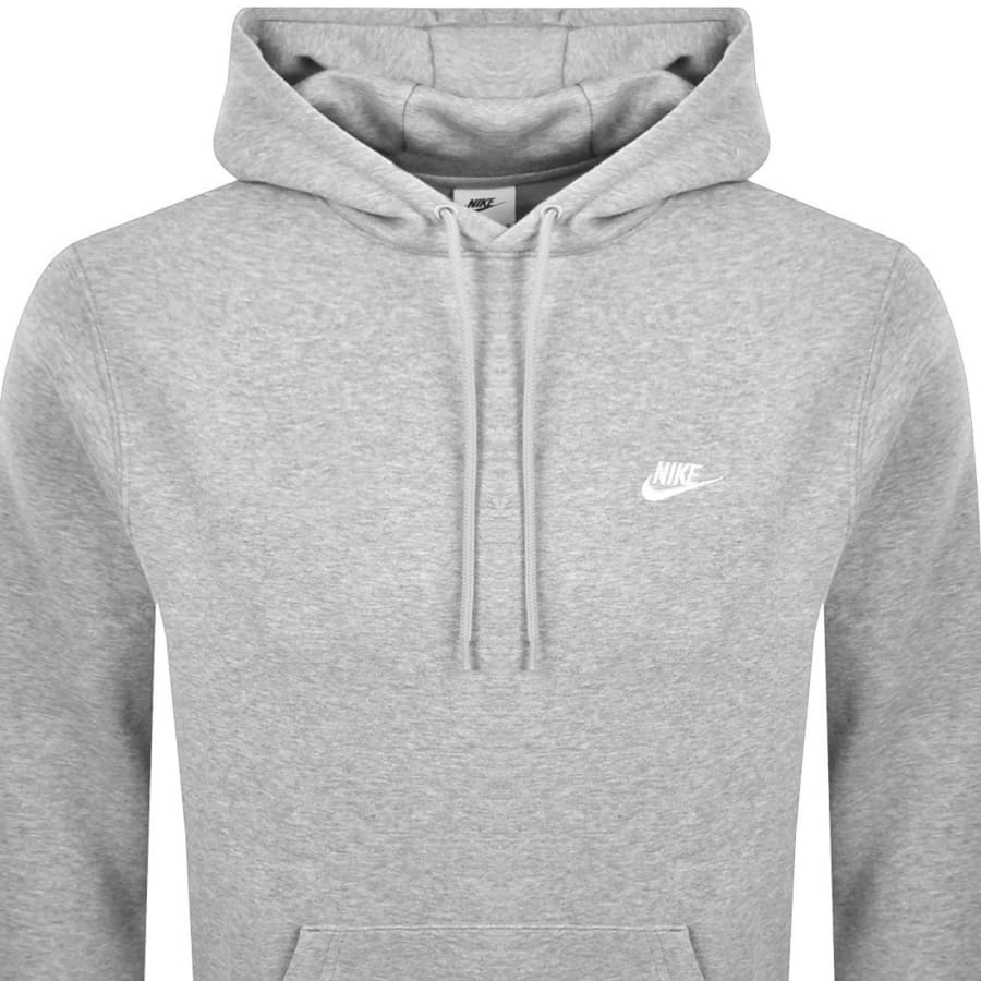 Image number 2 for Nike Club Hoodie Grey