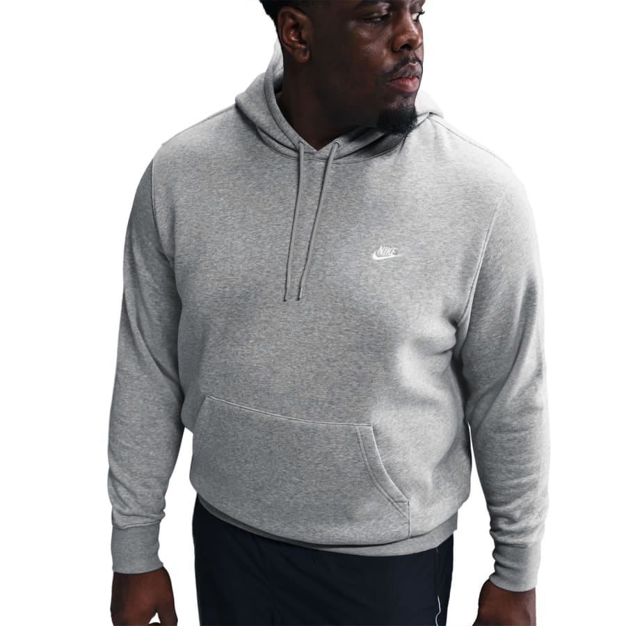 Image number 4 for Nike Club Hoodie Grey