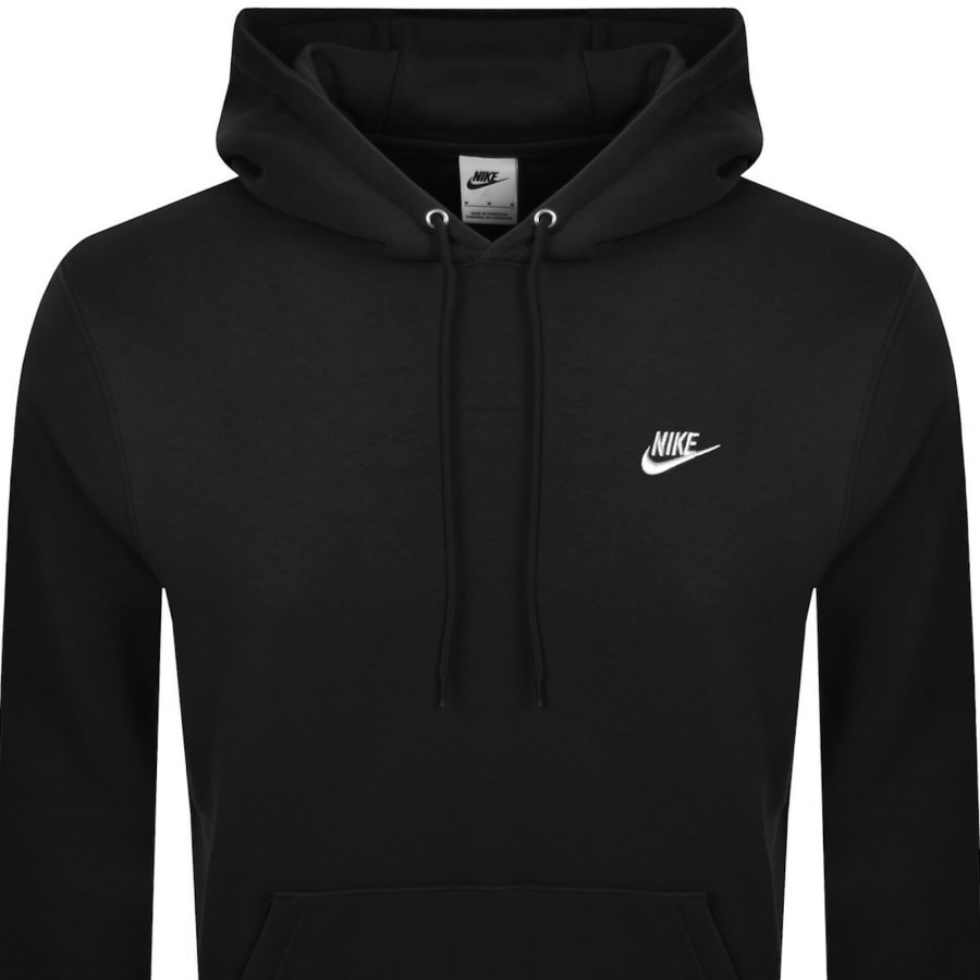 Image number 2 for Nike Club Hoodie Black