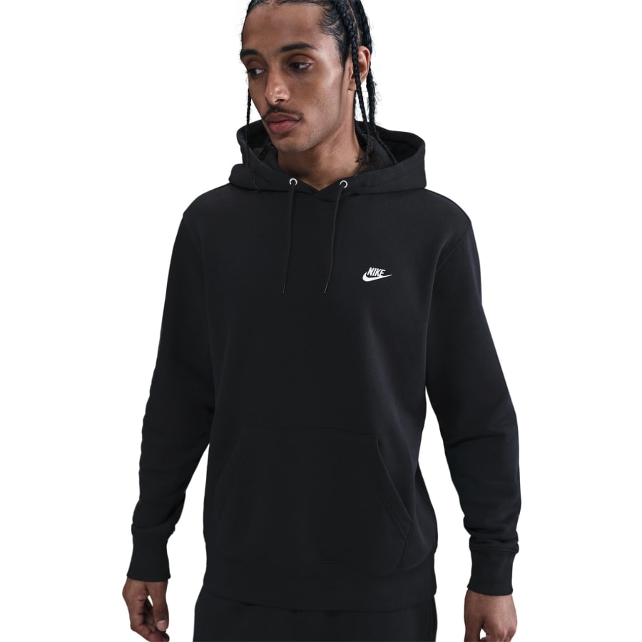 Image number 4 for Nike Club Hoodie Black