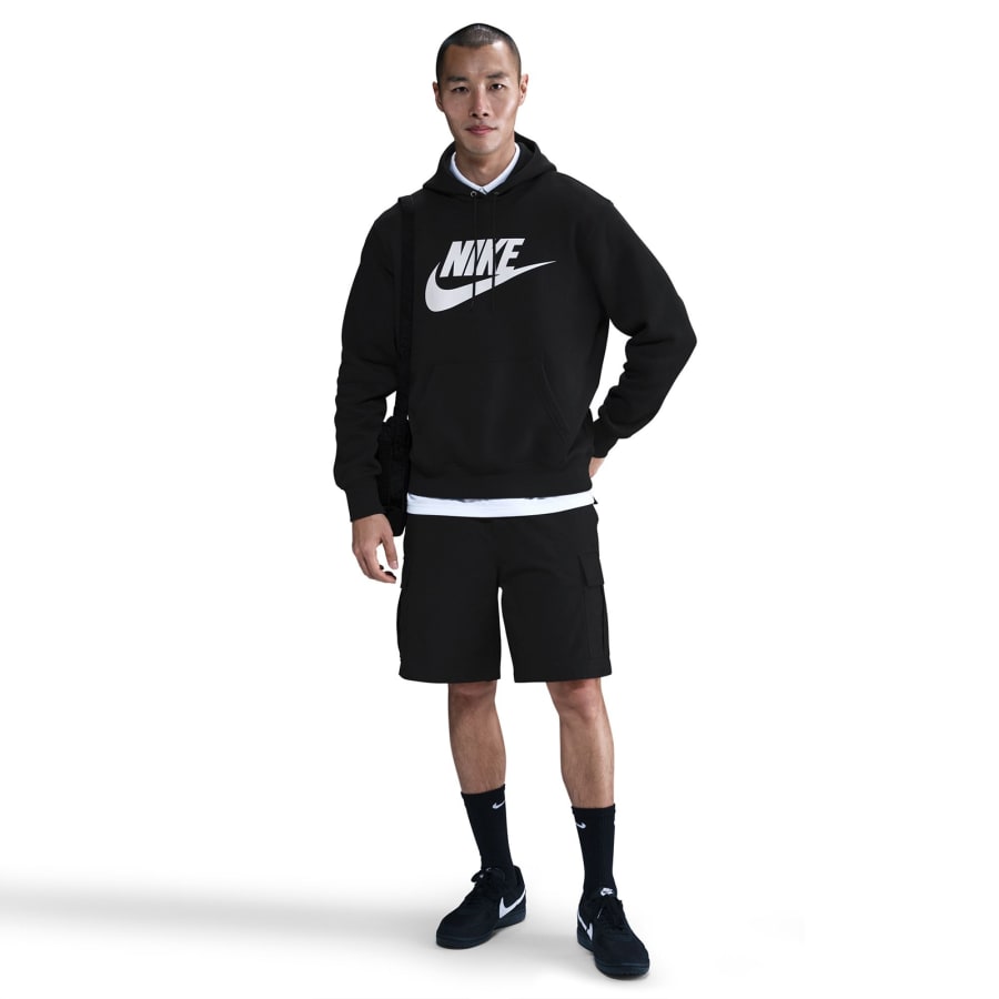 Image number 4 for Nike Swoosh Logo Hoodie Black
