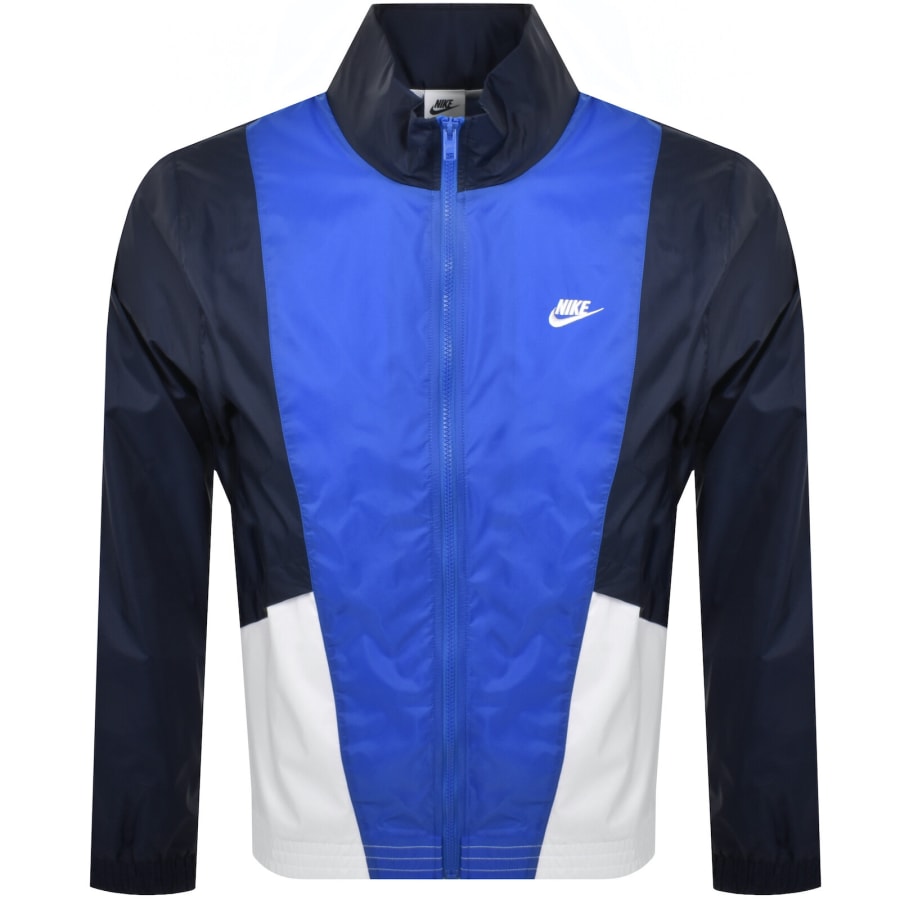 Image number 2 for Nike Club Woven Tracksuit Blue