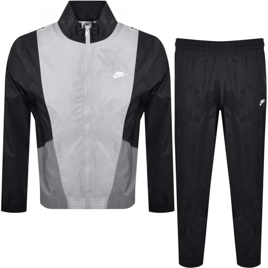 Image number 1 for Nike Club Woven Tracksuit Black