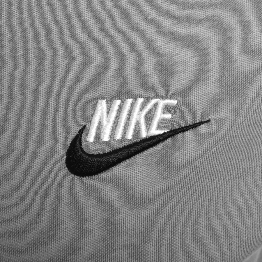 Image number 3 for Nike Club Logo T Shirt Grey