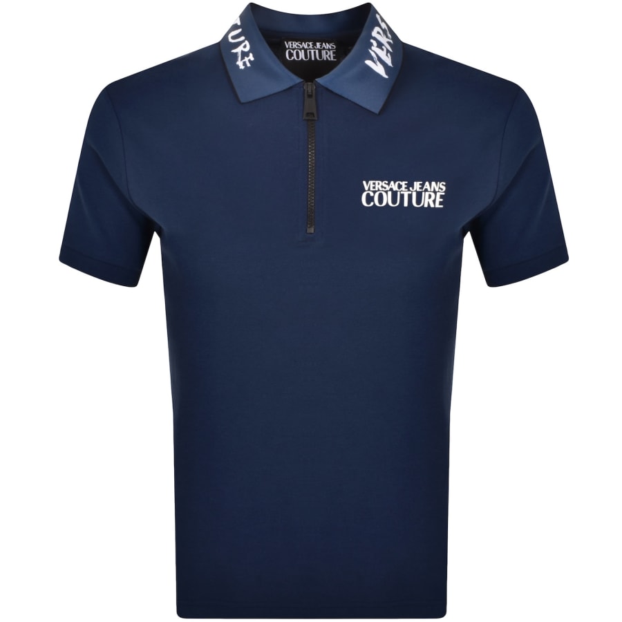 Image number 1 for Versace Jeans Couture Polo T Shirt Blue
