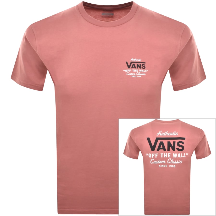 Image number 1 for Vans Classic Fit Holder T Shirt Pink
