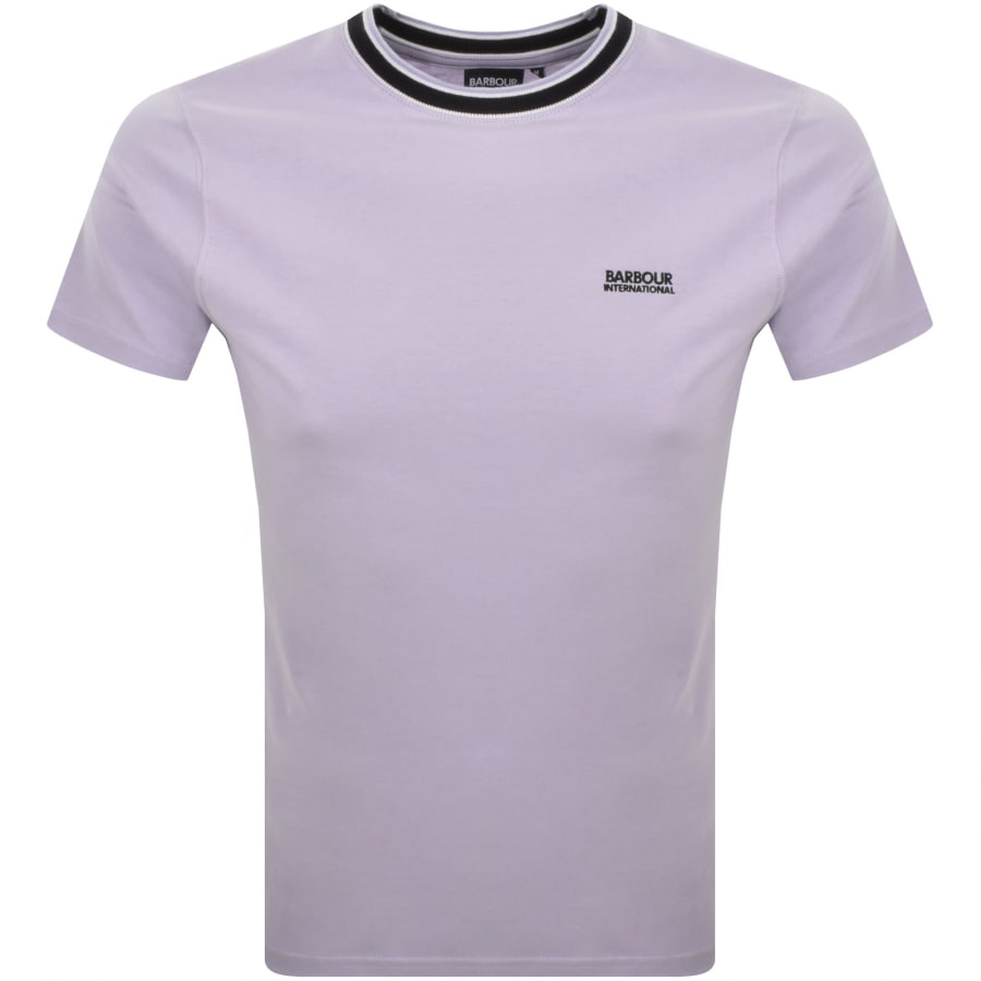 Image number 1 for Barbour International Luca Tipping T Shirt Purple