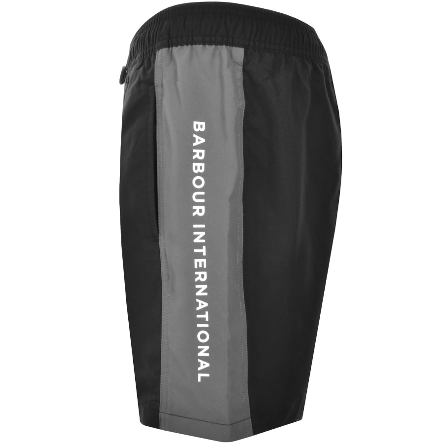 Image number 4 for Barbour International Logo Swim Shorts Black