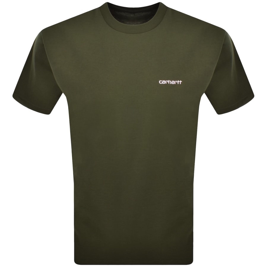 Image number 1 for Carhartt WIP Script T Shirt Green