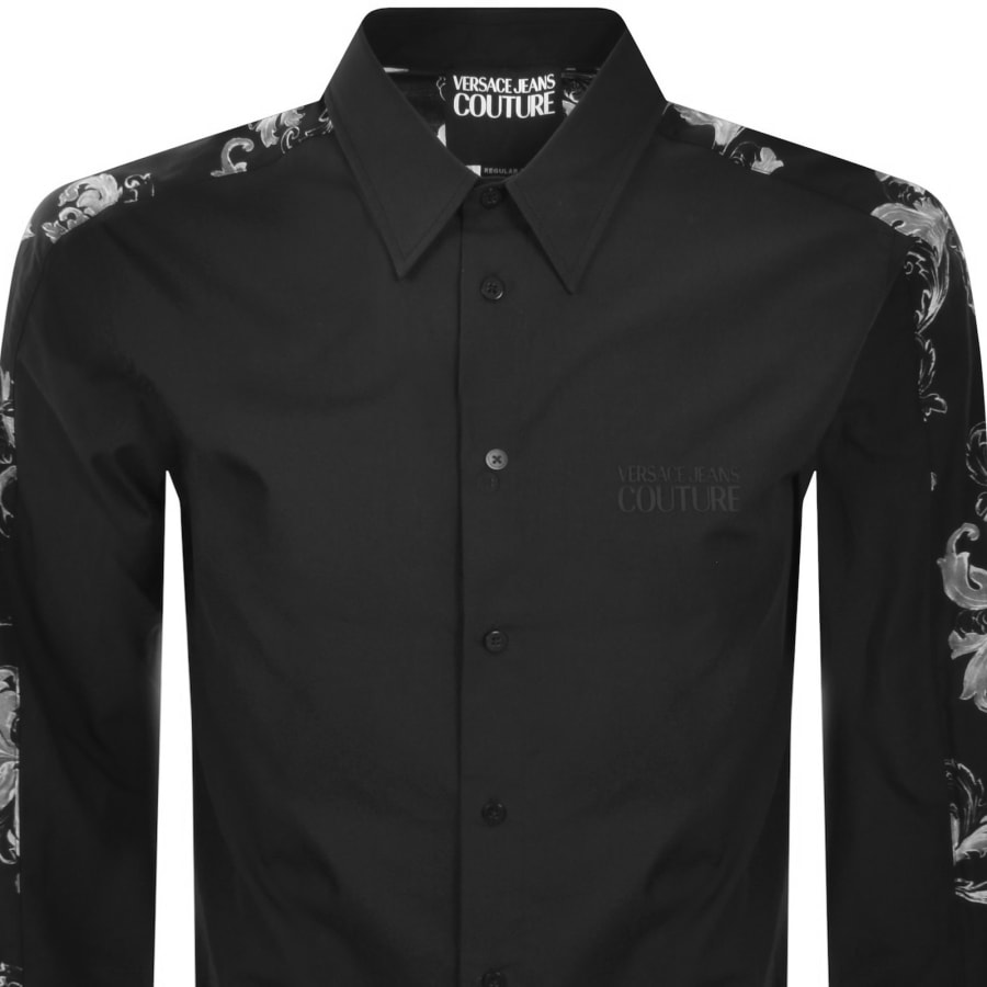 Image number 2 for Versace Jeans Couture Barocco Shirt Black