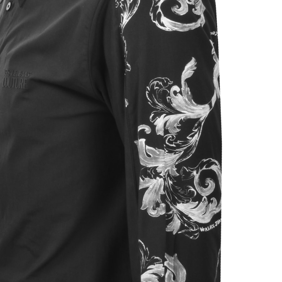Image number 4 for Versace Jeans Couture Barocco Shirt Black