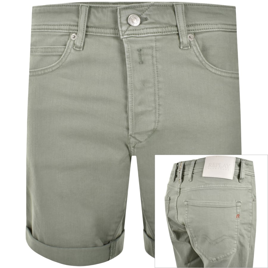 Image number 1 for Replay RBJ 981 Shorts Green