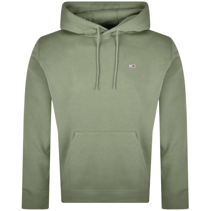 Image number 1 for Tommy Jeans Flag Logo Hoodie Green