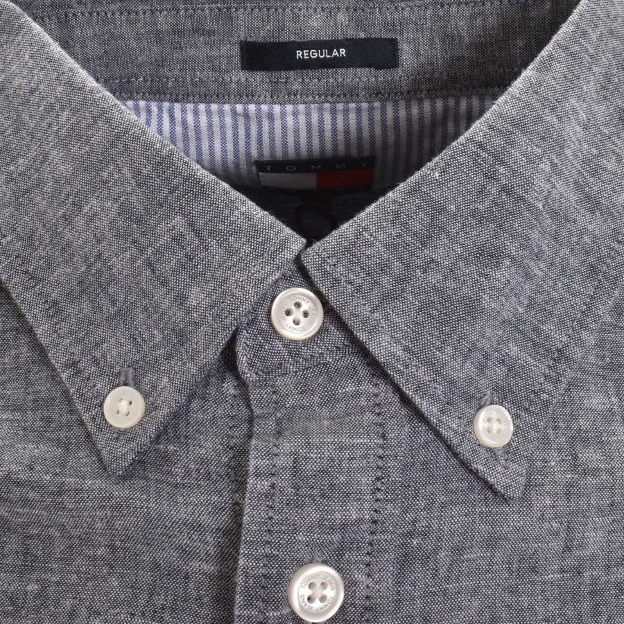Image number 4 for Tommy Jeans Long Sleeved Shirt Navy