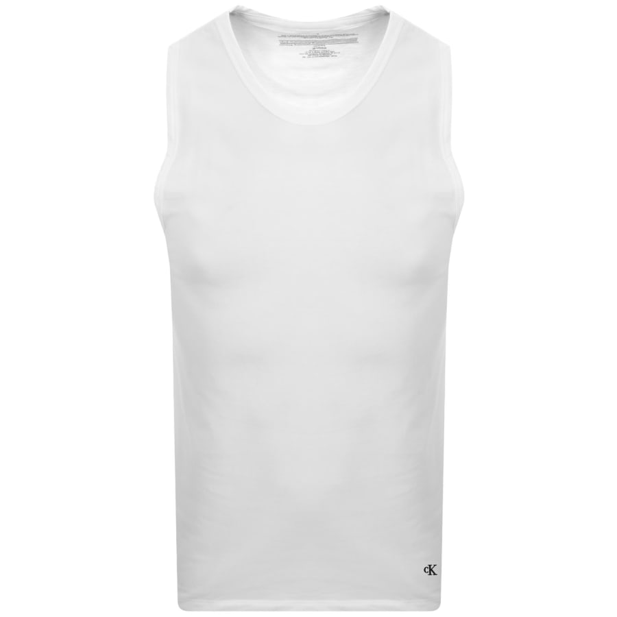 Image number 2 for Calvin Klein 3 Pack Vests White