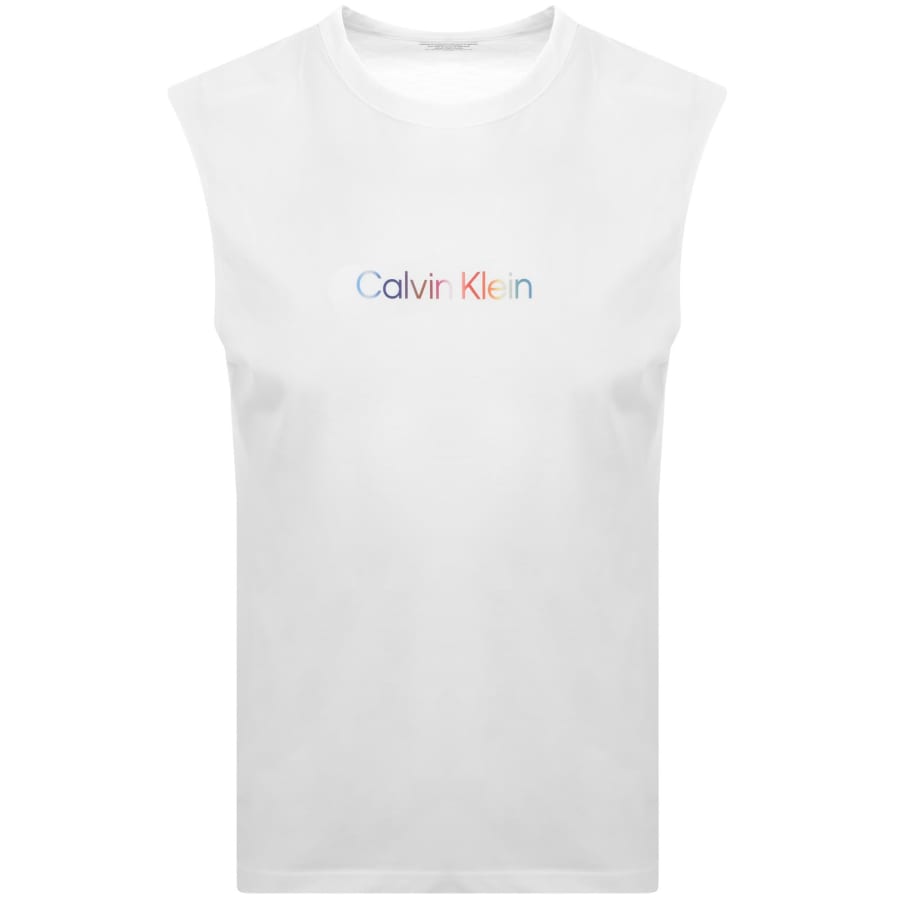 Image number 1 for Calvin Klein Logo Vest White