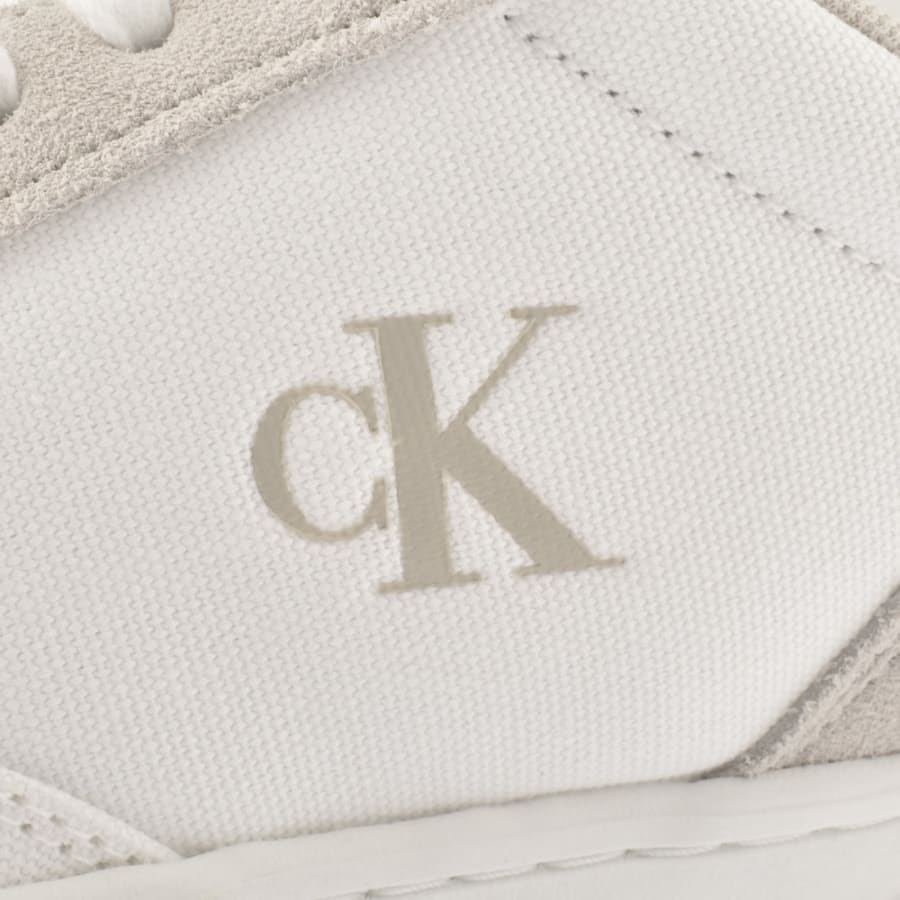 Image number 4 for Calvin Klein Jeans Classic Cupsole Trainers White