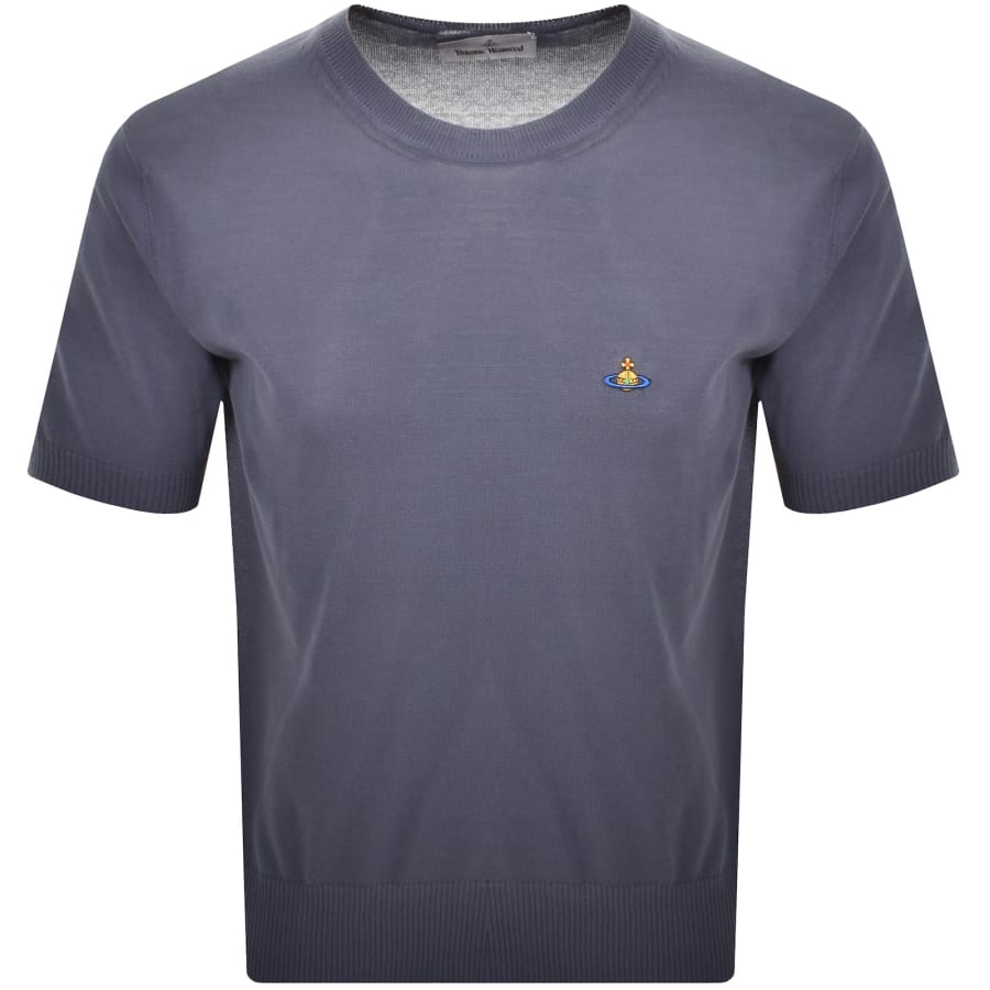 Image number 1 for Vivienne Westwood Knit Alex T Shirt Blue