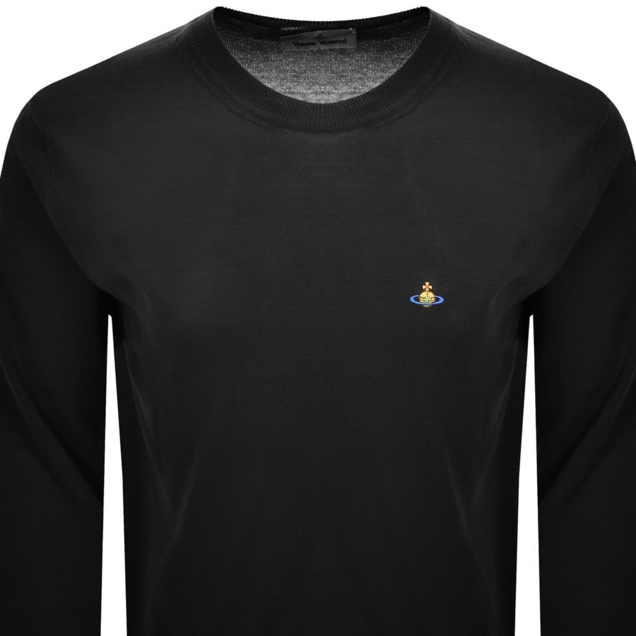 Image number 2 for Vivienne Westwood Alex Knit Jumper Black