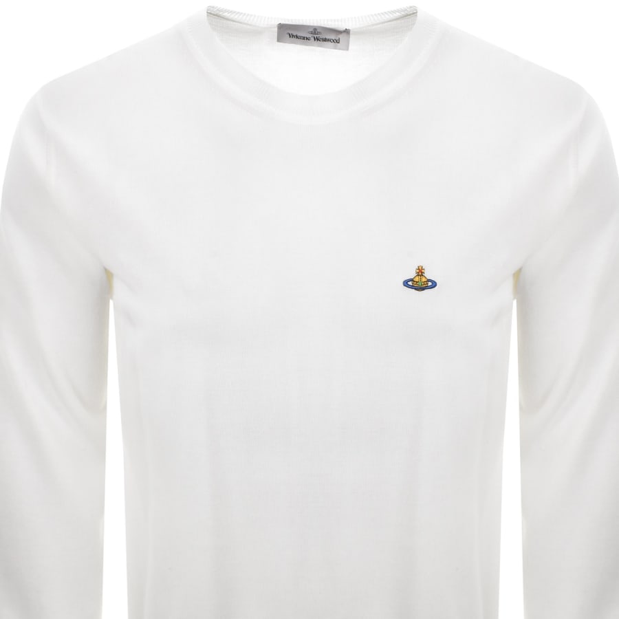 Image number 2 for Vivienne Westwood Alex Knit Jumper White