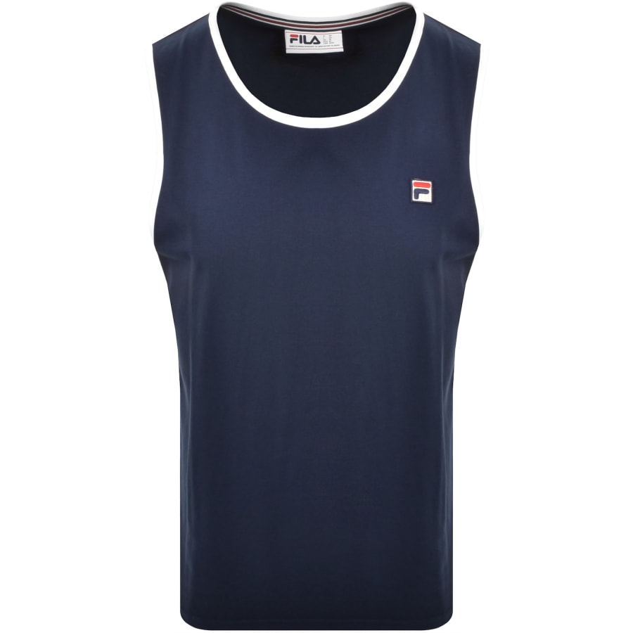Image number 1 for Fila Vintage Robin Logo Vest Navy